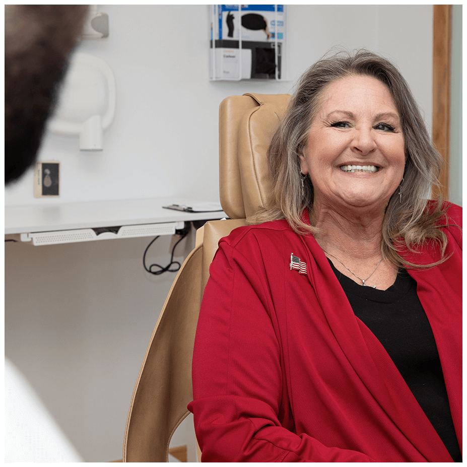 patient smiling