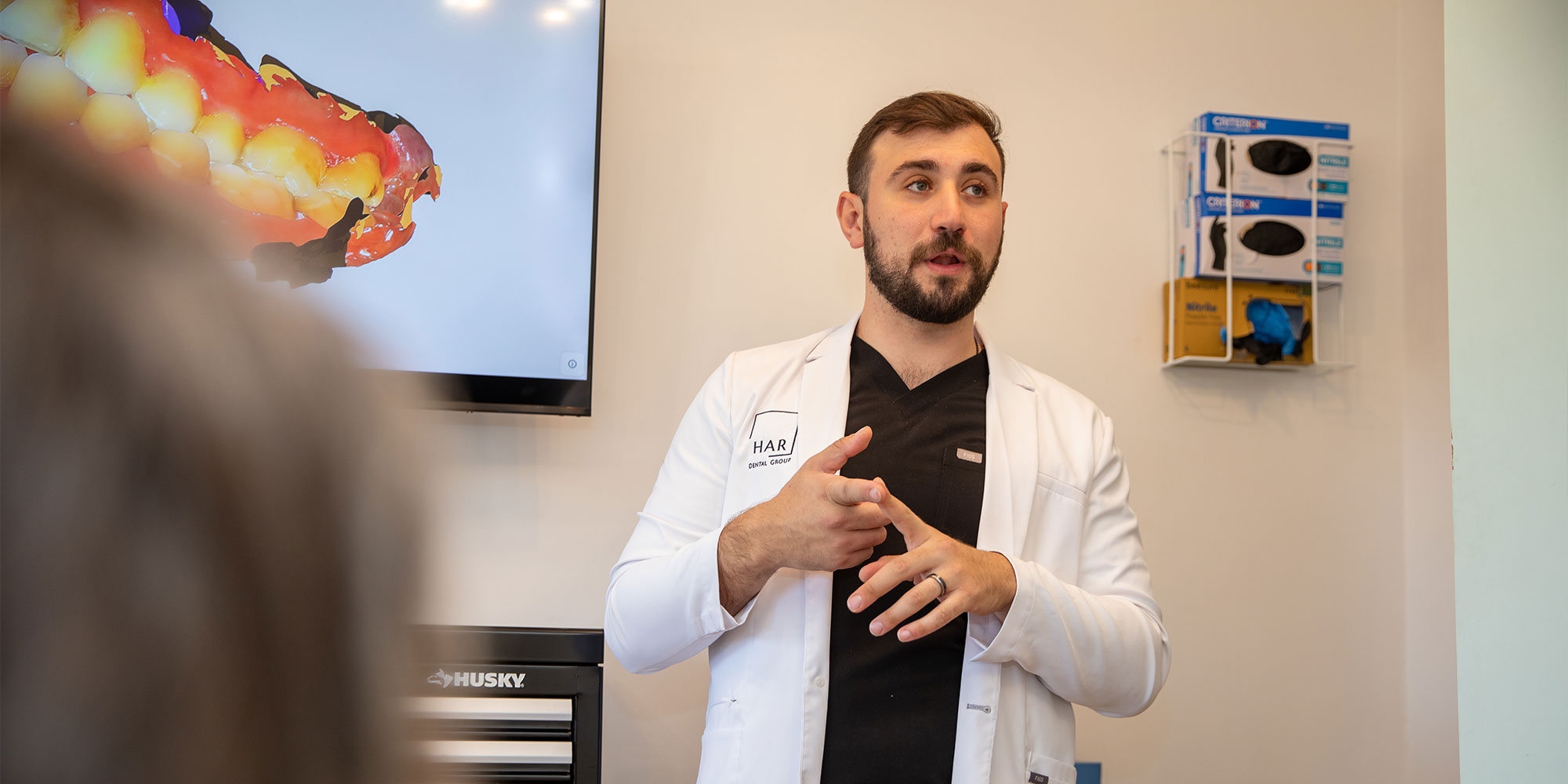doctor talking